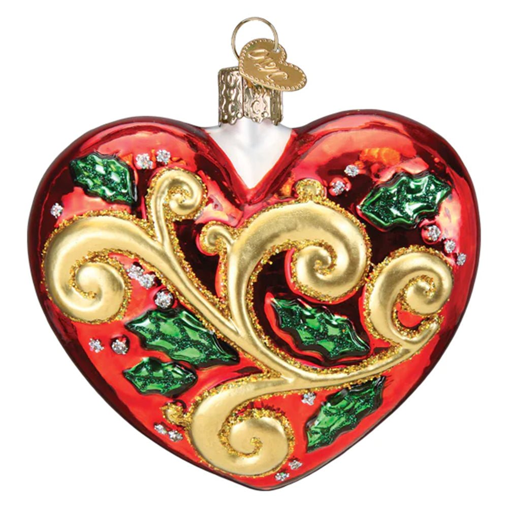 2024 First Christmas Heart Ornament - Old World Christmas - Image 2