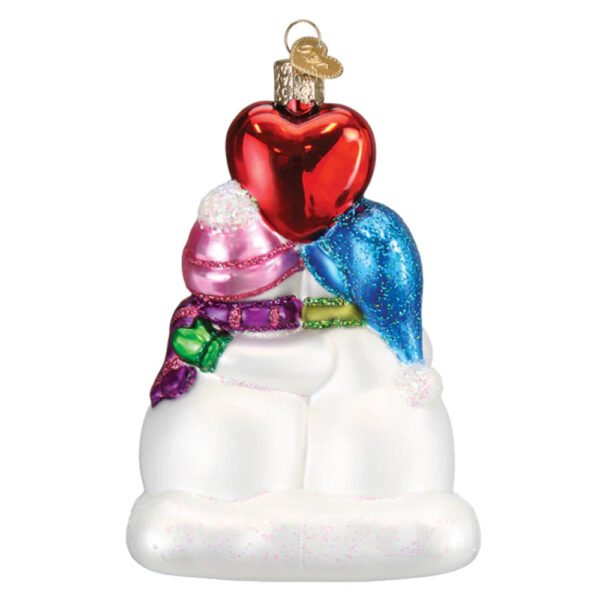 Snow Couple's First Christmas Ornament - Old World Christmas - Image 2