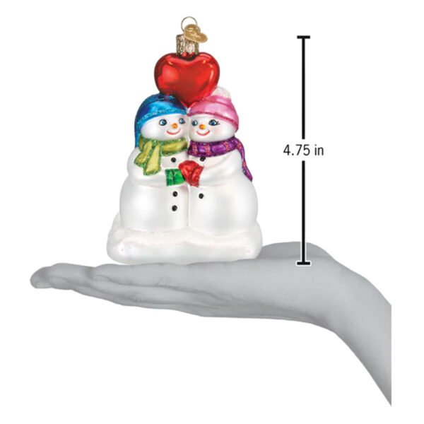 Snow Couple's First Christmas Ornament - Old World Christmas - Image 4
